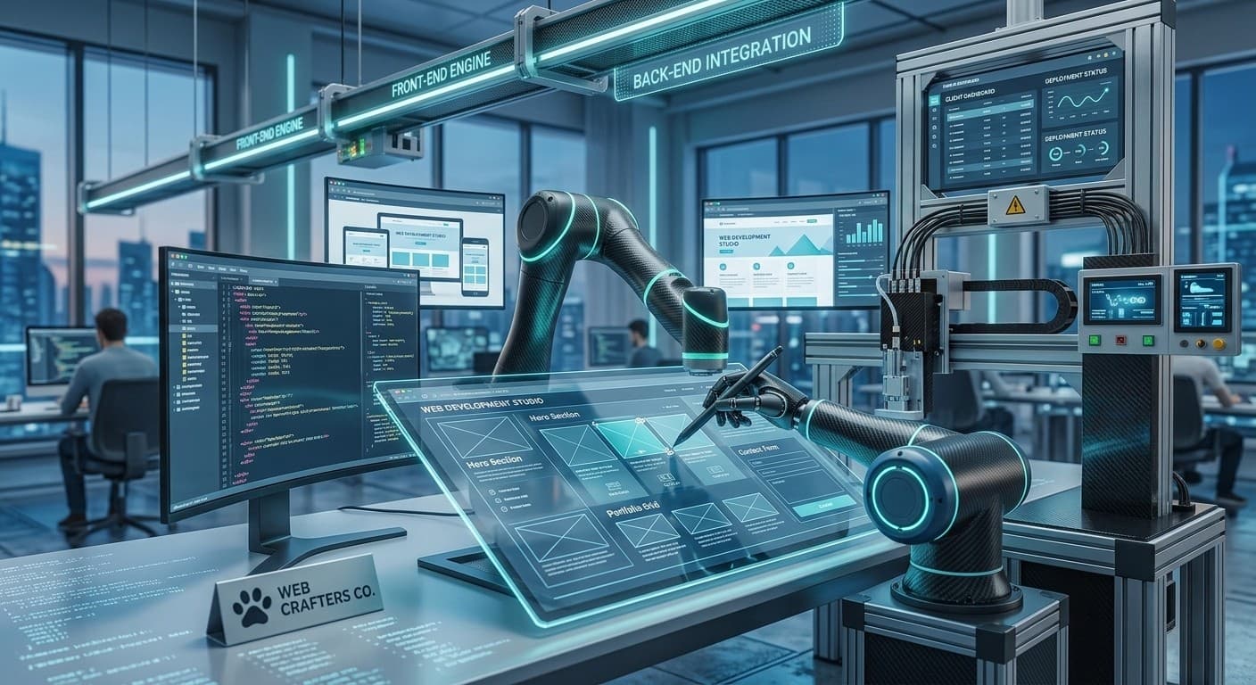 Icono de procesos automatizados en páginas web