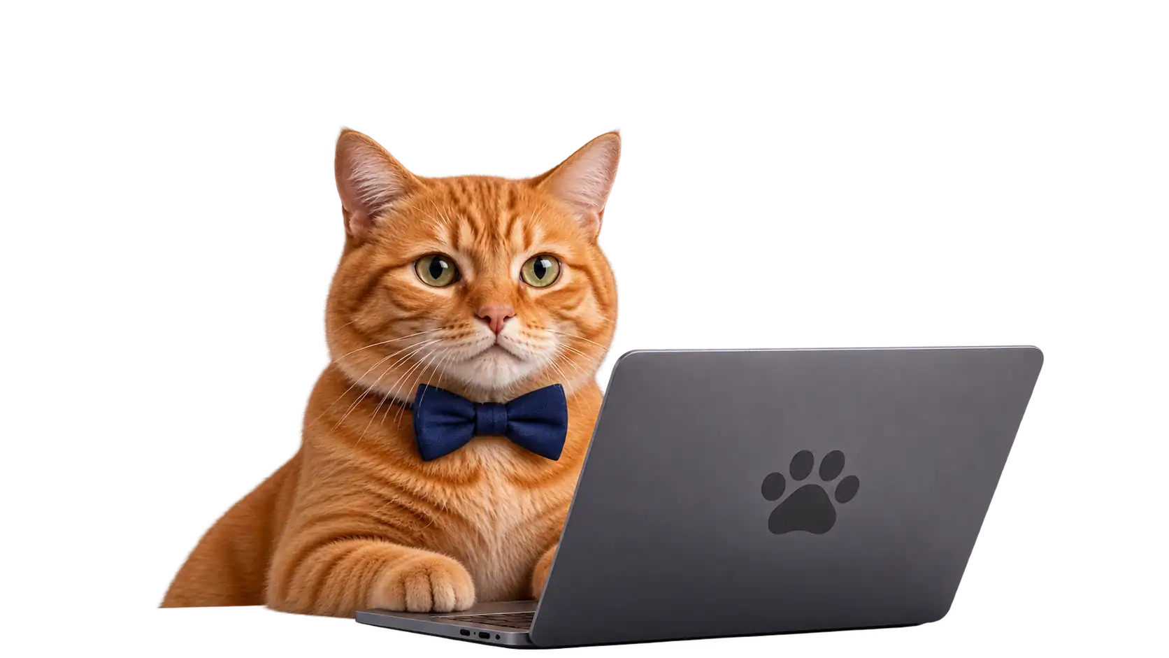 Gato Naranja diseñando un proyecto web