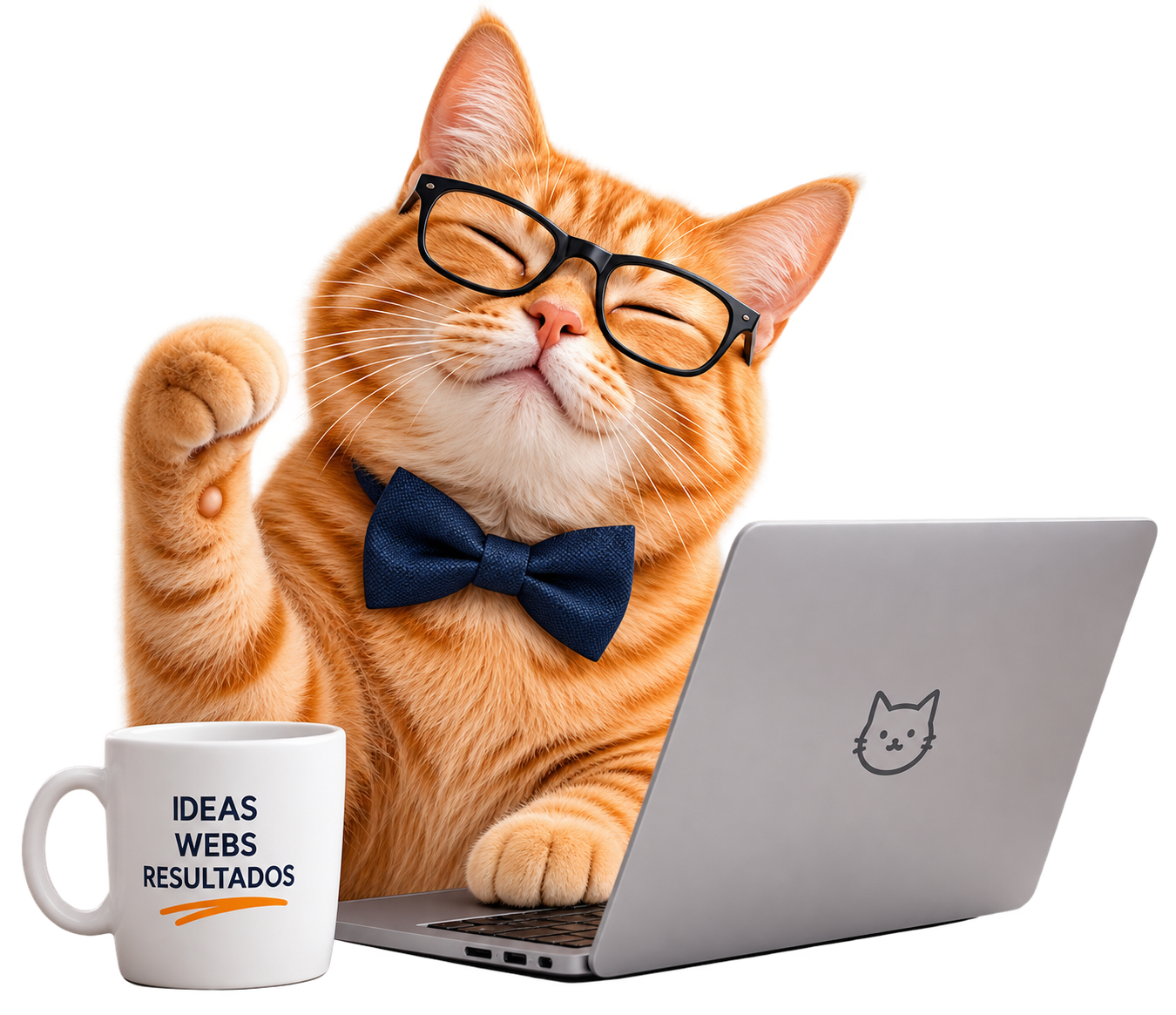 Gato Naranja representando nuestro enfoque de diseño web